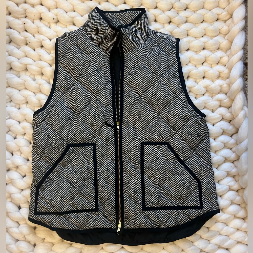 J. Crew Herringbone Vest